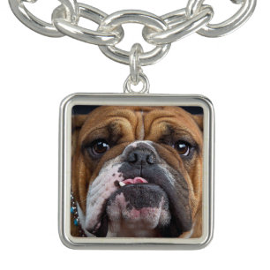 English Bulldog  Throw Pillow Bracelet