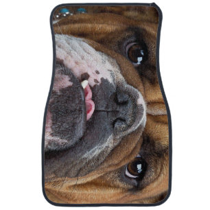 English Bulldog  Throw Pillow Car Floor Mat