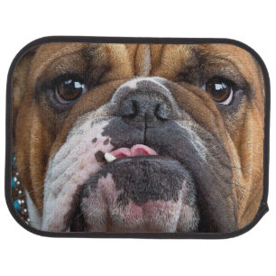 English Bulldog Throw Pillow Car Floor Mat
