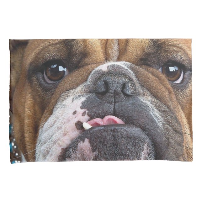English Bulldog  Throw Pillow Case (Front-Right)
