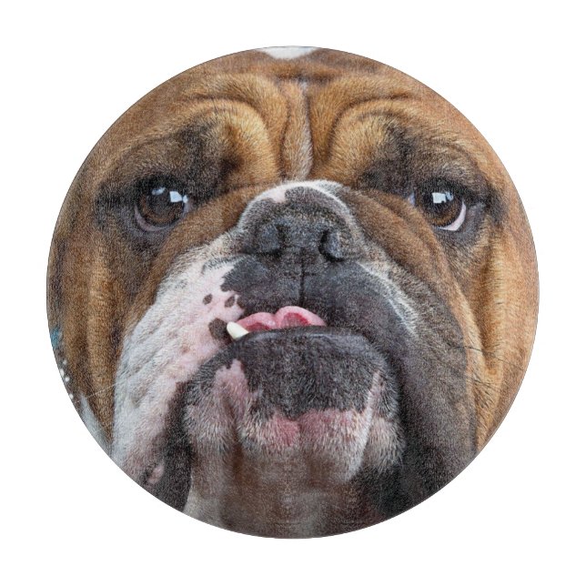 English Bulldog  Throw Pillow Cutting Board (Front)