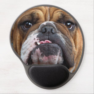 English Bulldog  Throw Pillow Gel Mouse Pad