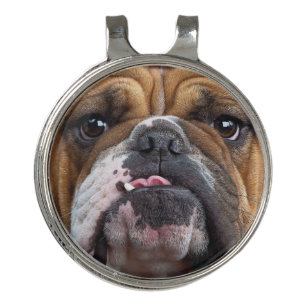 English Bulldog Throw Pillow Golf Hat Clip