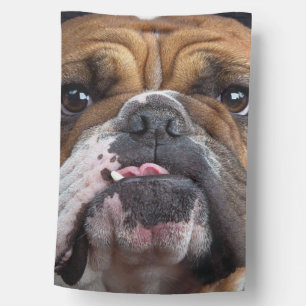 English Bulldog Throw Pillow House Flag