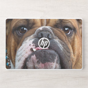 English Bulldog Throw Pillow HP Laptop Skin