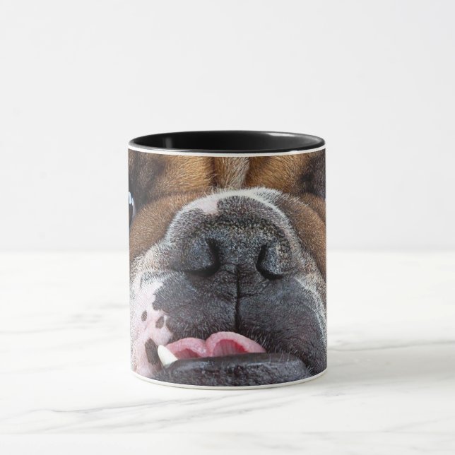 English Bulldog  Throw Pillow Mug (Center)
