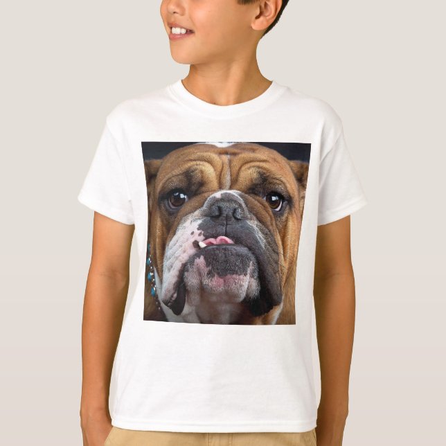 English Bulldog  Throw Pillow T-Shirt (Front)