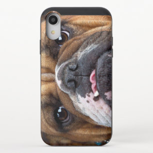 English Bulldog Throw Pillow iPhone XR Slider Case