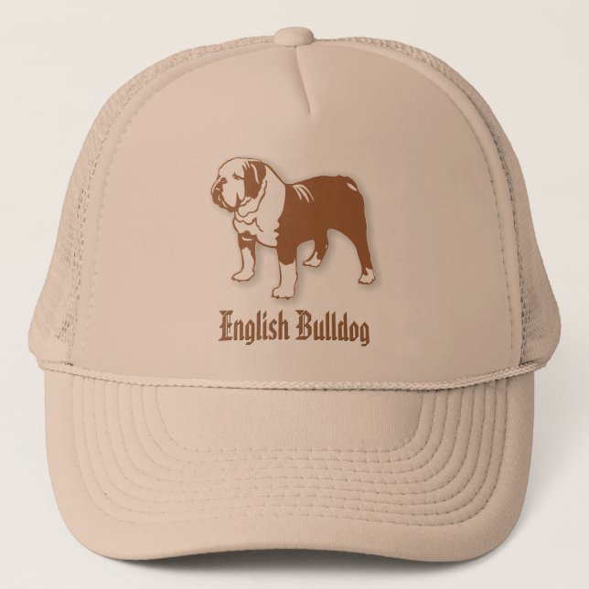 English Bulldog Trucker Hat (Front)