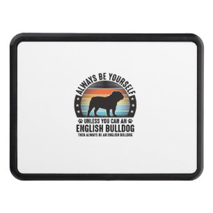 English Bulldog Vintage Sunset Dog Lover Shirt Des Hitch Cover