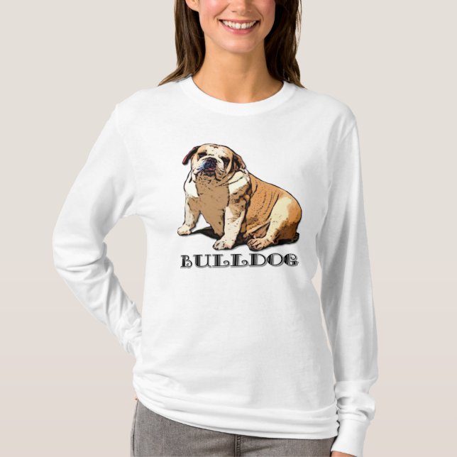 English Bulldog womans shirt (Front)