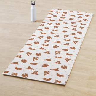 English bulldog yoga pose mat