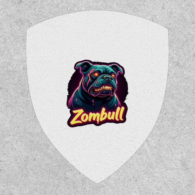 English Bulldog Zombie Dog Halloween Essential T-S Patch (Front)