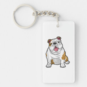 ENGLISH BULLDOGS Awesome Funny Bulldog Pups Dogs Keychain