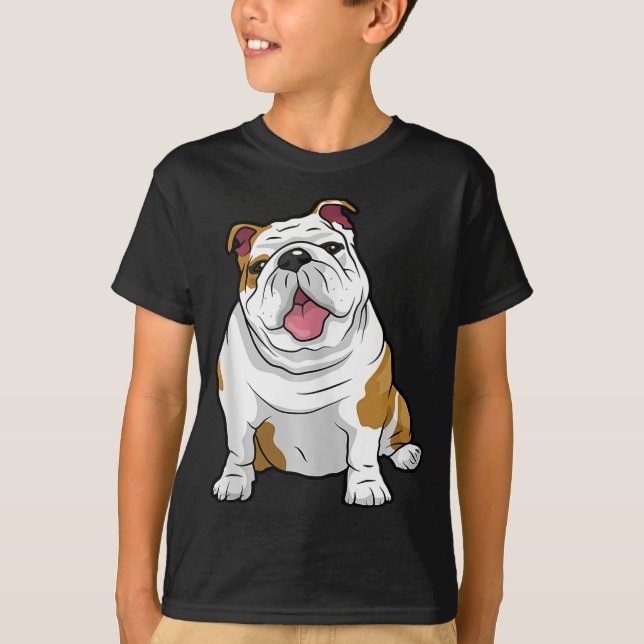 English Bulldogs Awesome Funny Bulldog Pups Dogs T-Shirt (Front)