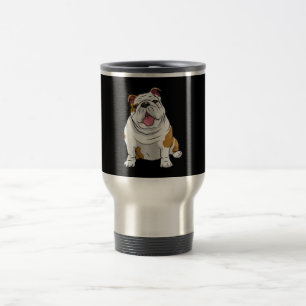 English Bulldogs Awesome Funny Bulldog Pups Dogs Travel Mug