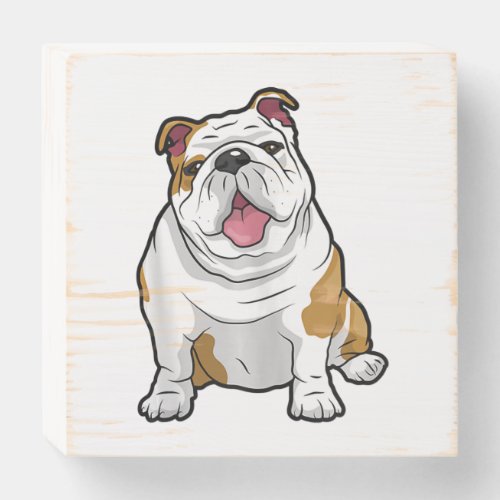 ENGLISH BULLDOGS Awesome Funny Bulldog Pups Dogs Wooden Box Sign