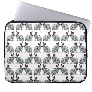 English Bunny Frenzy Laptop Sleeve (Choose Colour)