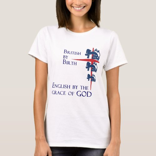 English By the Grace of God Football Fan T_Shirt