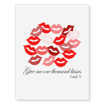 English-Catullus Five: 1,000 kisses