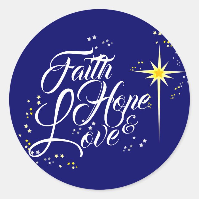 ENGLISH christian CHRISTMAS three kings day Classic Round Sticker (Front)