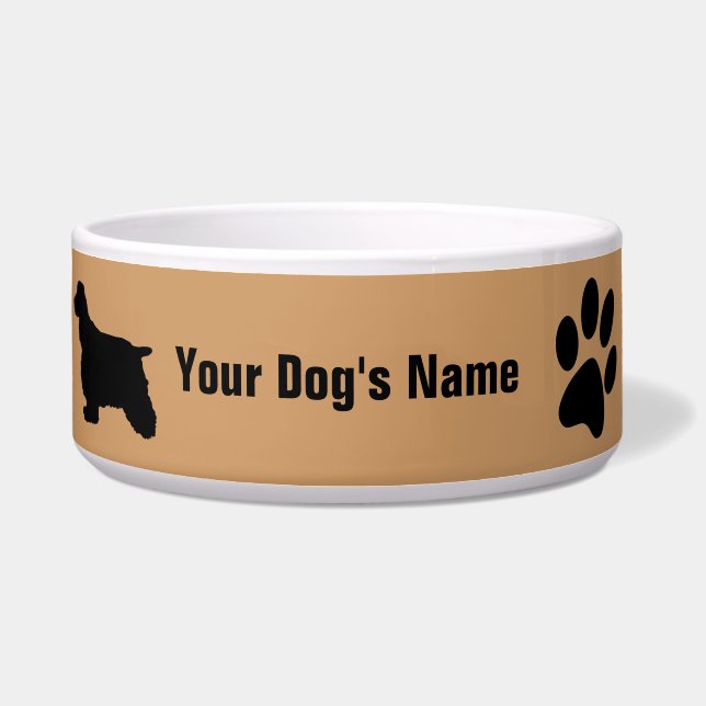 English Cocker Spaniel イングリッシュ・コッカー・スパニエル Bowl (Front)