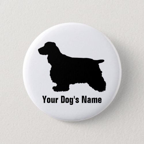 English Cocker Spaniel イングリッシュコッカースパニエル Pinback Button