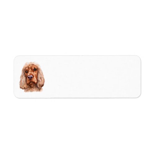 English Cocker Spaniel Address Labels