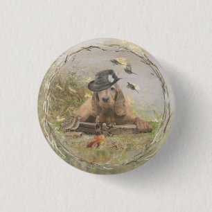 English Cocker Spaniel   Button
