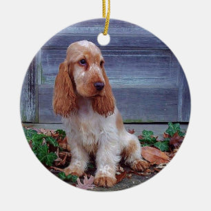 English Cocker Spaniel Ceramic Ornament