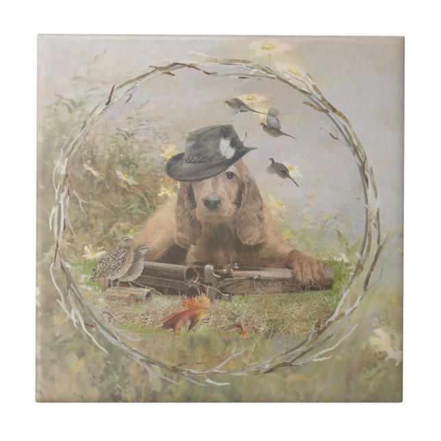 English Cocker Spaniel Ceramic Tile (Front)