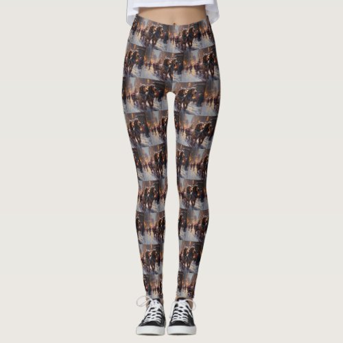 English Cocker Spaniel Christmas Festive Season Leggings