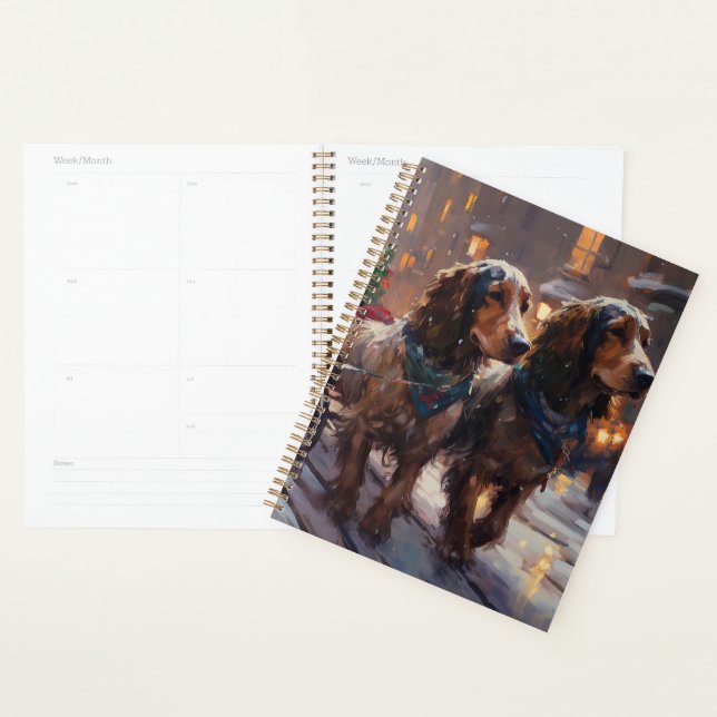 English Cocker Spaniel Christmas Festive Season Planner (Display)