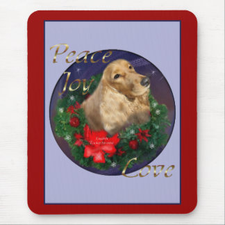 English Cocker Spaniel Christmas Gifts Mouse Pad