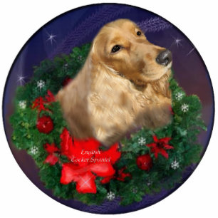 English Cocker Spaniel Christmas Gifts Ornament
