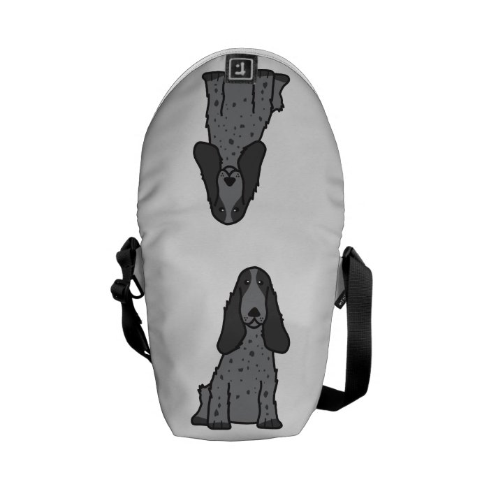 English Cocker Spaniel Dog Cartoon Courier Bag