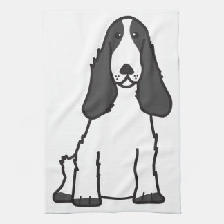 English Cocker Spaniel Dog Cartoon Kitchen Towel