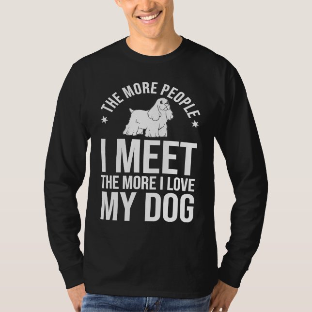 English Cocker Spaniel Dog  Puppies Owner Lover T-Shirt (Front)
