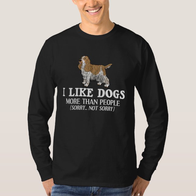English Cocker Spaniel Dog Puppies Owner T-Shirt (Front)