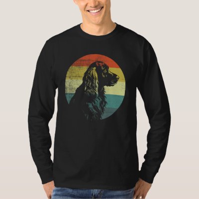 English Cocker Spaniel Dog Retro Vintage Design T-Shirt