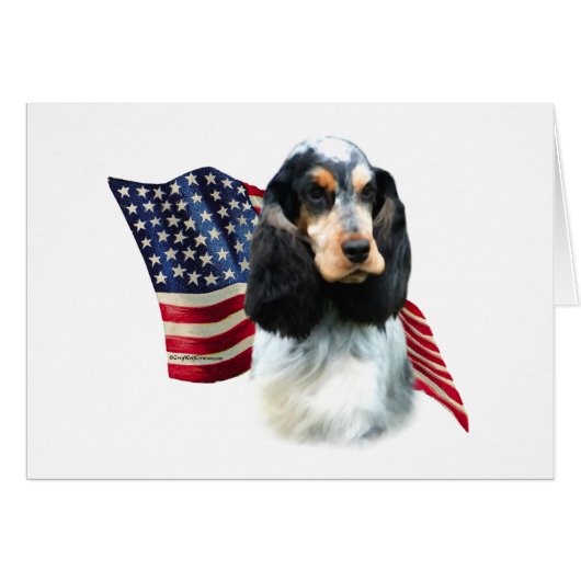 English Cocker Spaniel Flag Cards (Front Horizontal)