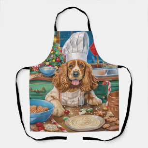 English Cocker Spaniel Holiday Baking: Christmas Apron