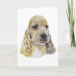 English Cocker Spaniel Holiday Card