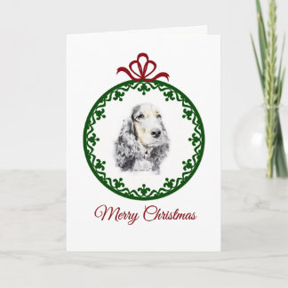 English Cocker Spaniel Holiday Card