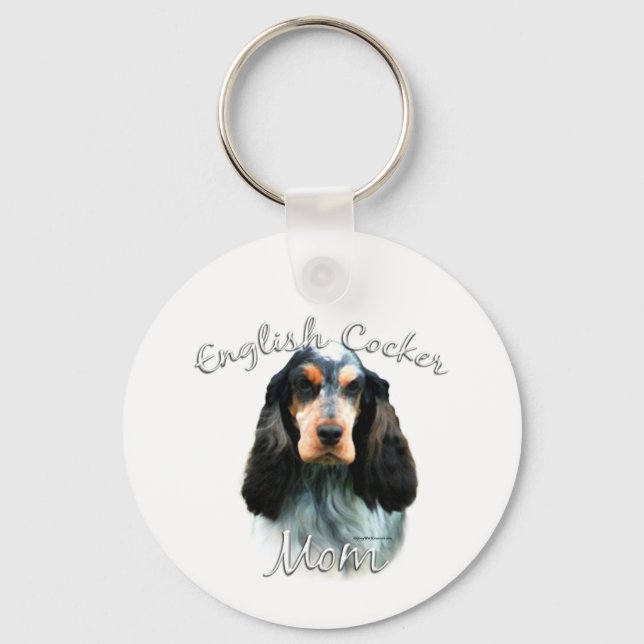 English Cocker Spaniel Mom 2 Keychain (Front)