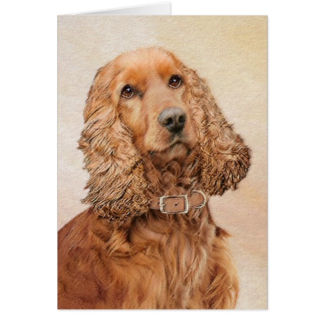 English Cocker Spaniel Painting - Original Dog Art (Front)