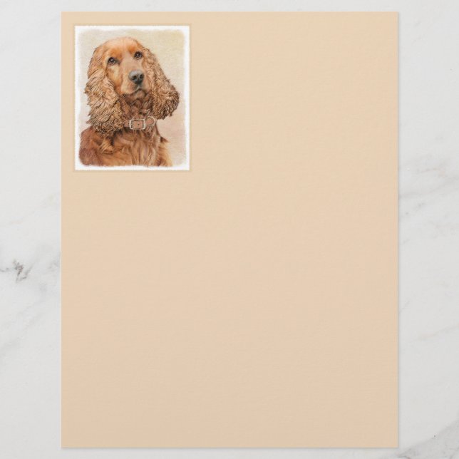 English Cocker Spaniel Painting - Original Dog Art (Front)