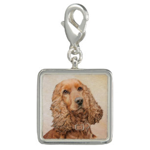 English Cocker Spaniel Painting - Original Dog Art Charm