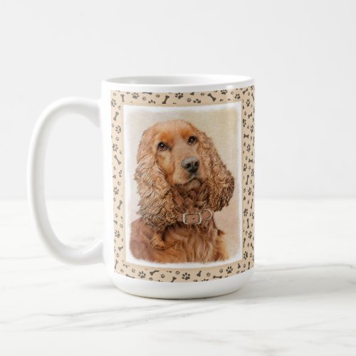 English Cocker Spaniel Painting _ Original Dog Art Coffee Mug