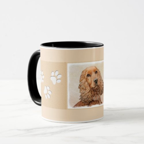 English Cocker Spaniel Painting _ Original Dog Art Mug